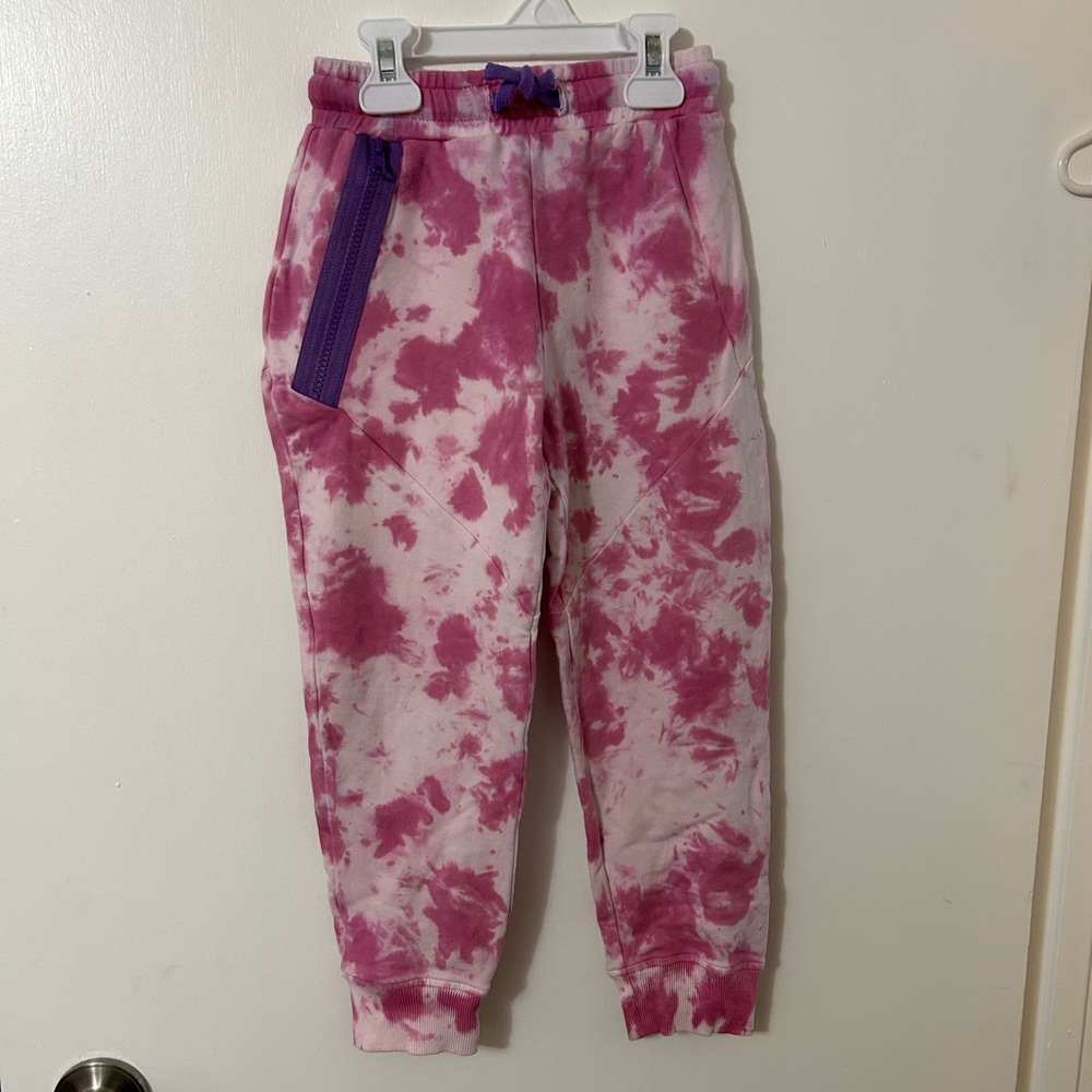 Kids Tie-Dye Joggers - Pink